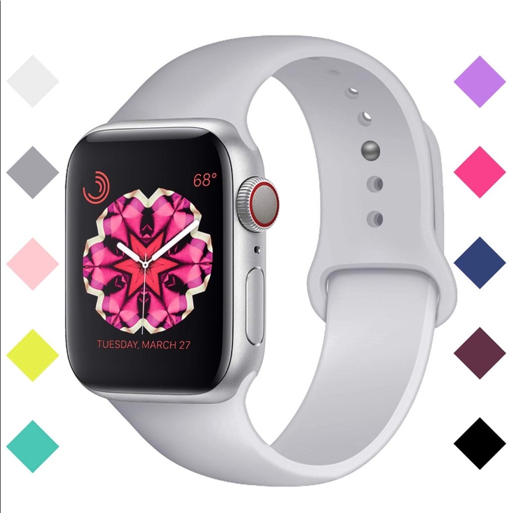 Light Gray, Soft Silicon Band for iwatch